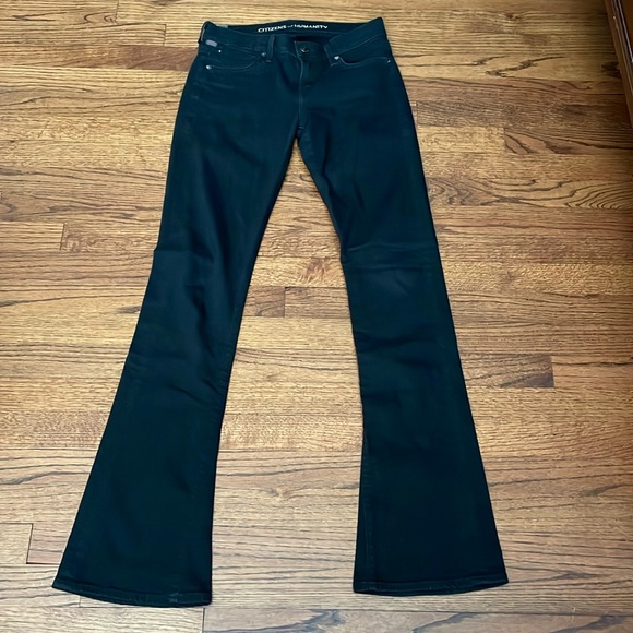Citizens of humanity black denim jeans size 26 cut #12253  style # 1243-1405 - Picture 1 of 7
